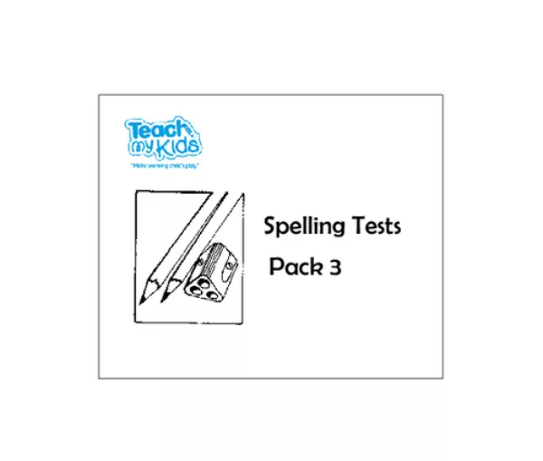 Spelling Tests - Pack 3