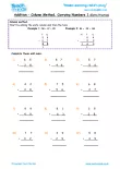 Addition column carrying numbers 1 extra 110x