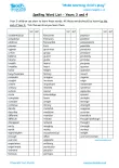 Spelling word list yr3 110x